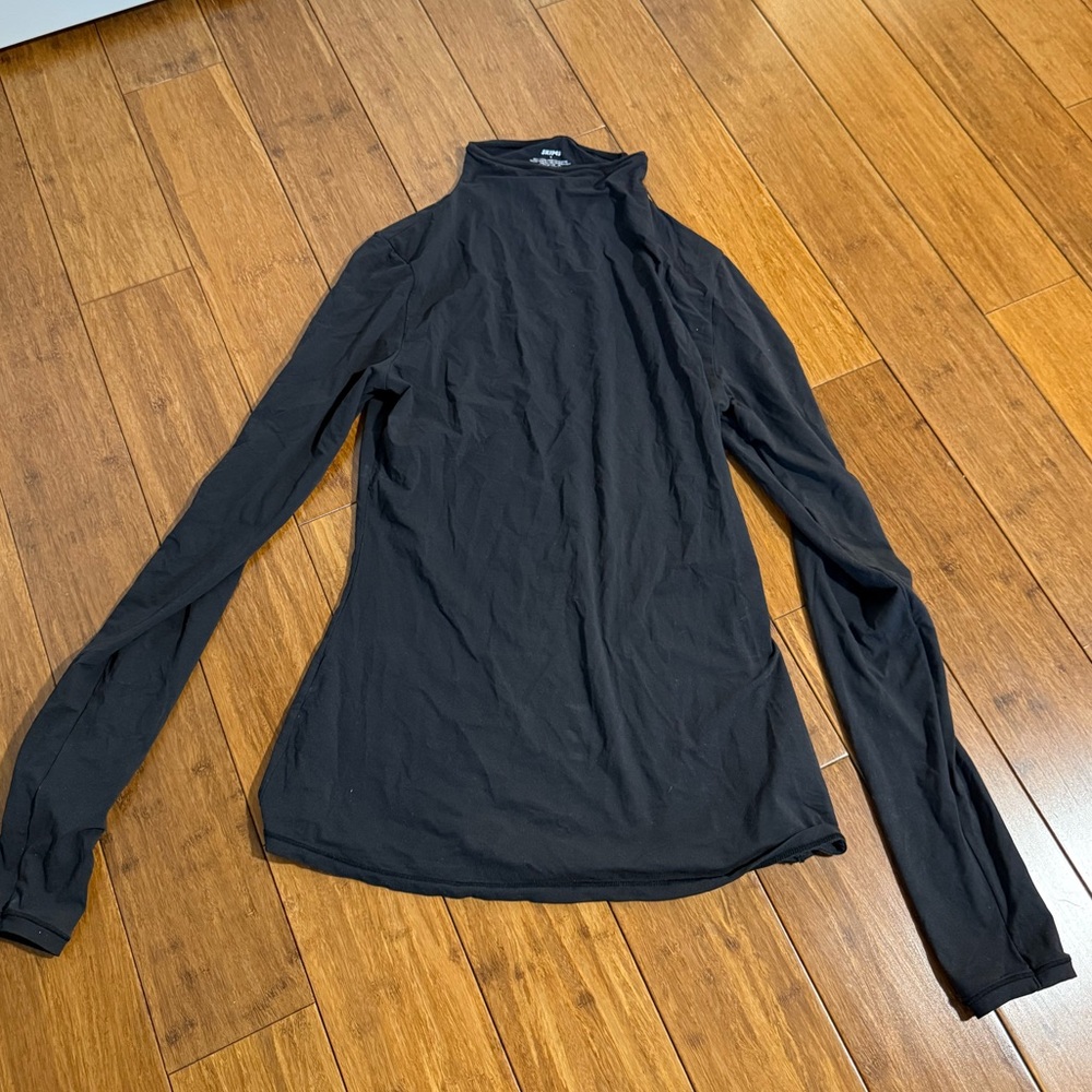 Skims Black Turtleneck